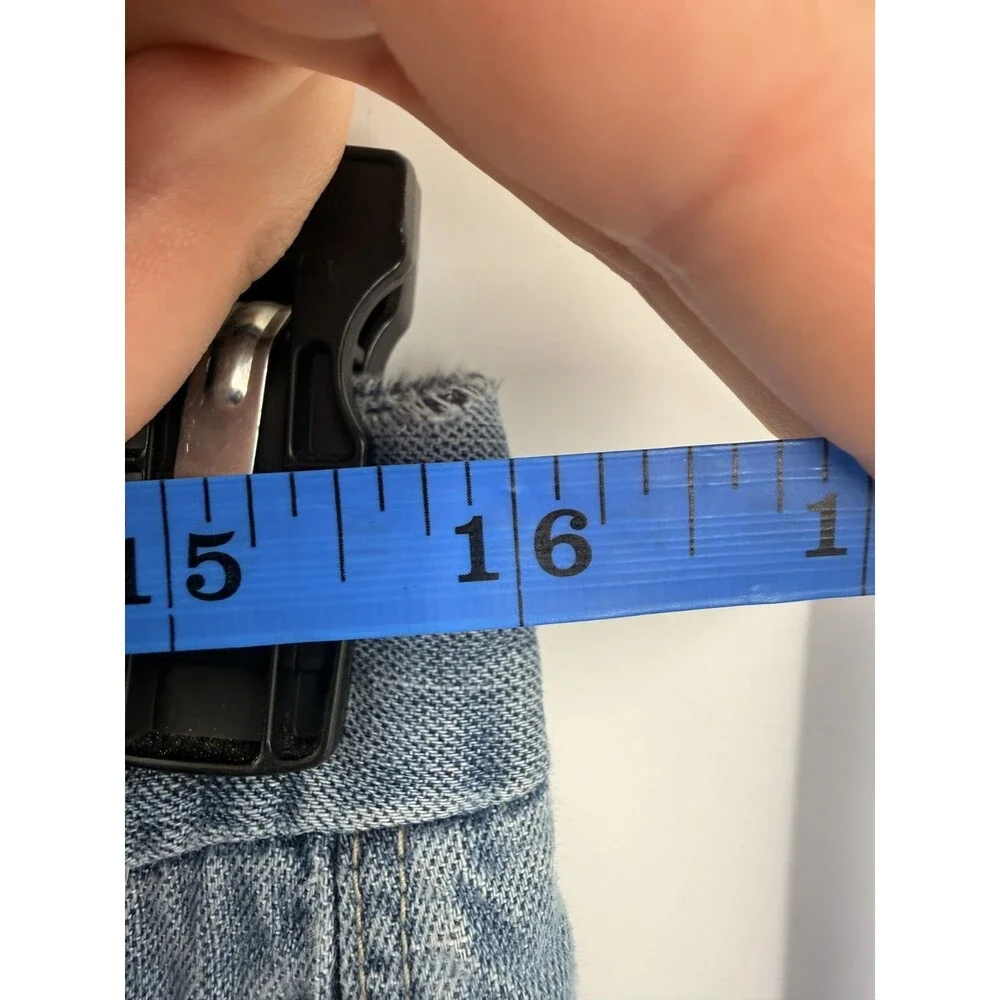 Vintage Ralph Lauren Jeans Women Size 8 Light Wash Bootcut Buckle Back Y2K